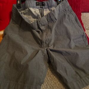 Banana Republic Charcoal Flat Front Shorts